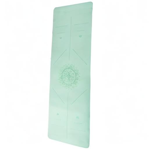 Non-Slip Yoga Mat with Alignment Marks – Lightweight Exercise Mat with Carry Strap for Home Workout or Travel by Wakeman Outdoors