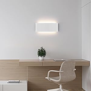 Mille Luckiole 15Inch Bathroom Vanity Mirror Light,Dimmable 3000K-6500K 5 Color Selectable Hallway LED Wall Light,Modern LED Sconce Wall for Stairwell,Bedroom,20W White 4Pack Up and Down Led Wall Lamp