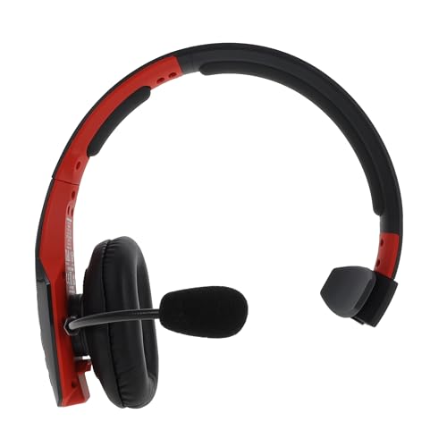 Cummins Edition BlueParrott B450-XT Noise Cancelling Bluetooth Headset – Unique Design with Industry Leading Sound & Improved Comfort, Up to 24 Hours of Talk Time, IP54-Rated, Black Red