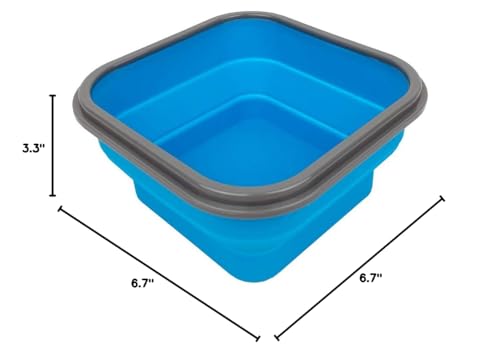 CARTINTS Large 1200ml Collapsible Bowls with Lids, Silicone Food Storage Containers, Space-Saving Meal Prep Containers For Kitchen and Outdoors Camping, Set of 3, Grey
