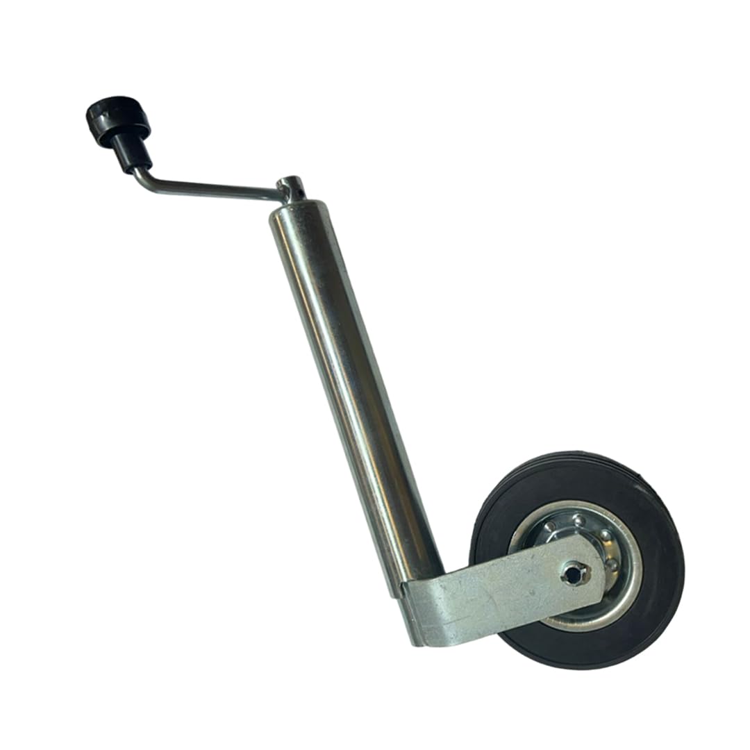 JRS Farm Parts 900 lb Single Wheel Trailer Jack, 17.5" Adjustable Lift Travel | Heavy Duty Bolt-On Tongue Jack for Boat, RV, Camper & Utility Trailers