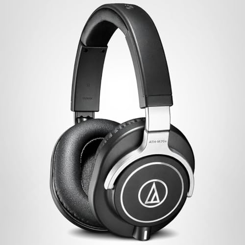 Audio-Technica ATH-M70x Closed-Back Dynamic Professional Studio Monitor Headphones