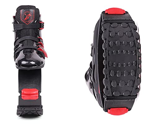 Jump Shoes | Bounce Shoes | Exercise & Fitness Adults Unisex 120LBS - 300LBS (Men's 6-8 150-250 LBS, Red Black)