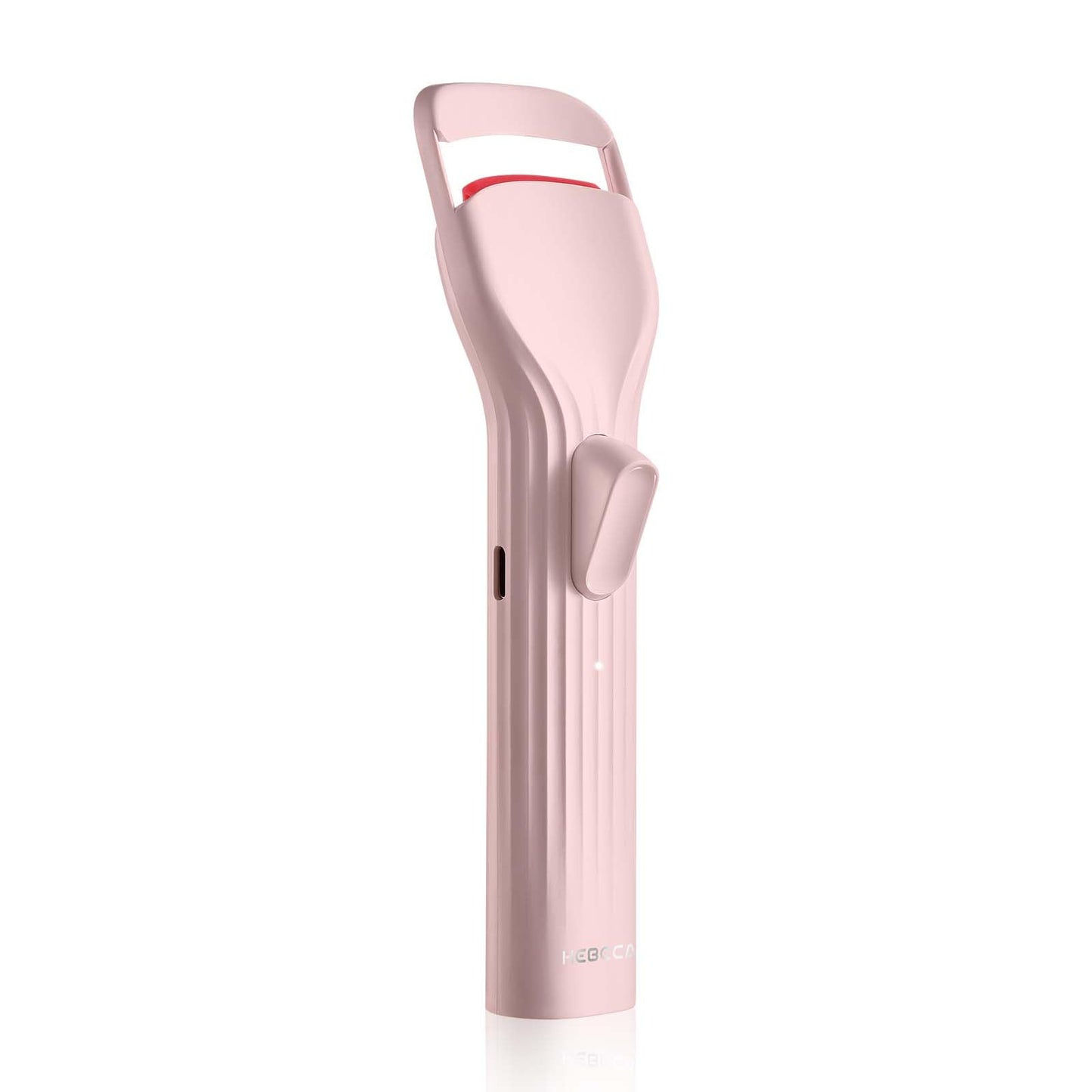 HEBECA Heated Eyelash Curlers, Electric Lash Curler with Innovative Heating Silicone Pad for Lifted Lashes 24 Hours,Quick Rechargeable 600mAh Battery EC2001 (Pink)