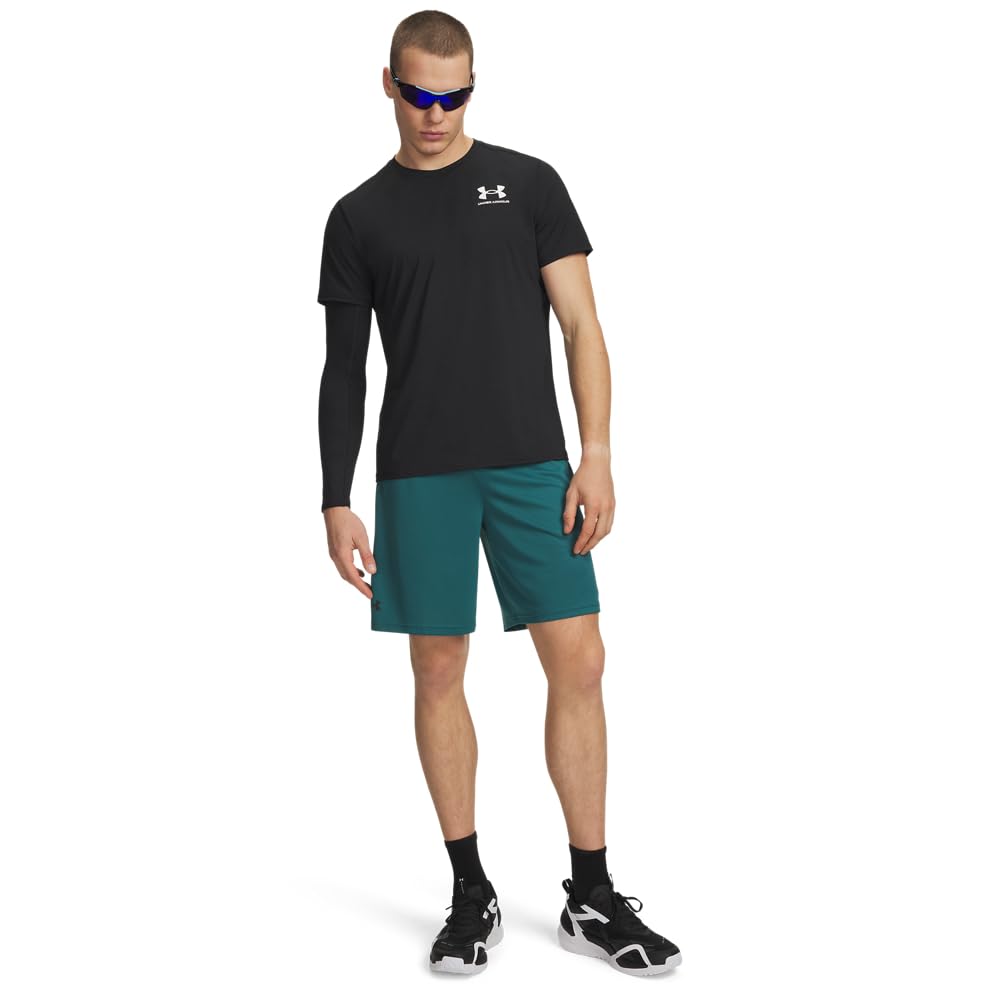 Under Armour Men's Tech Mesh Shorts, (338) Rack Green / / Black, Large