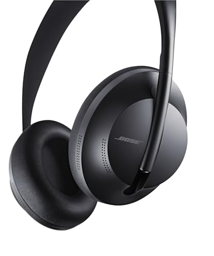Bose Headphones 700, Noise Cancelling Bluetooth Over-Ear Wireless Headphones with Built-in Microphone for Clear Calls and Alexa Voice Control, Black