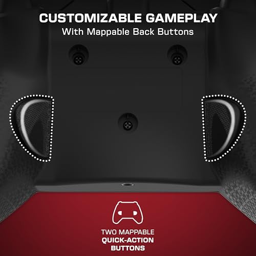PDP Gaming Xbox Series X|S Red Bundle: REMATCH Wired Gamepad Controller & AIRLITE Wired Headset with Mic, Licensed Xbox One Gamepad, Customizable Joysticks/Triggers in App, Windows PC, Red and Black