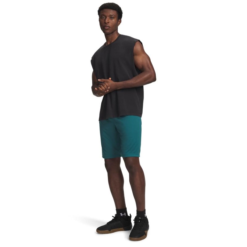 Under Armour Men's Tech Graphic 10" Shorts, (338) Rack Green / / Black, X-Small