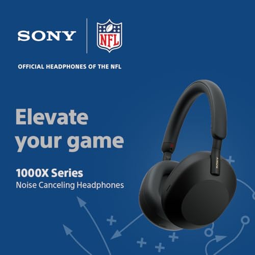 Sony WH-1000XM5 Premium Noise Canceling Headphones, Auto NC Optimizer, 30-Hour Battery, Alexa Voice Control, Black
