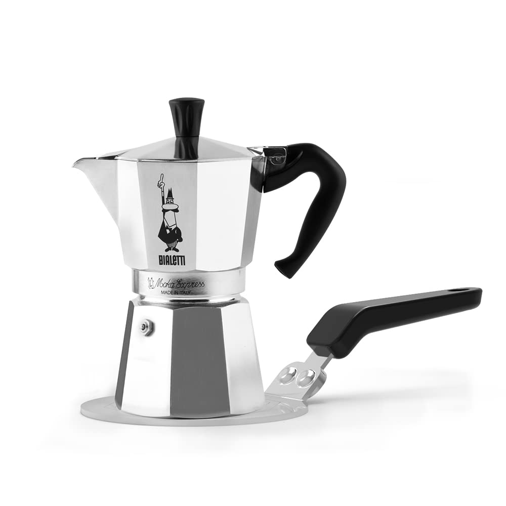 Bialetti Stainless Steel Plate, Heat Diffuser Cooking Induction Adapter, Steel, 6 pints