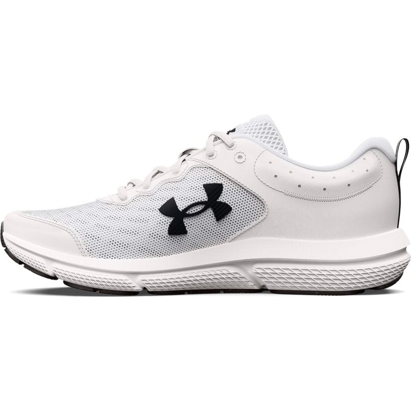 Under Armour Men's Charged Assert 10 Shoes, (102) White/Black/Black, 8 X-Wide