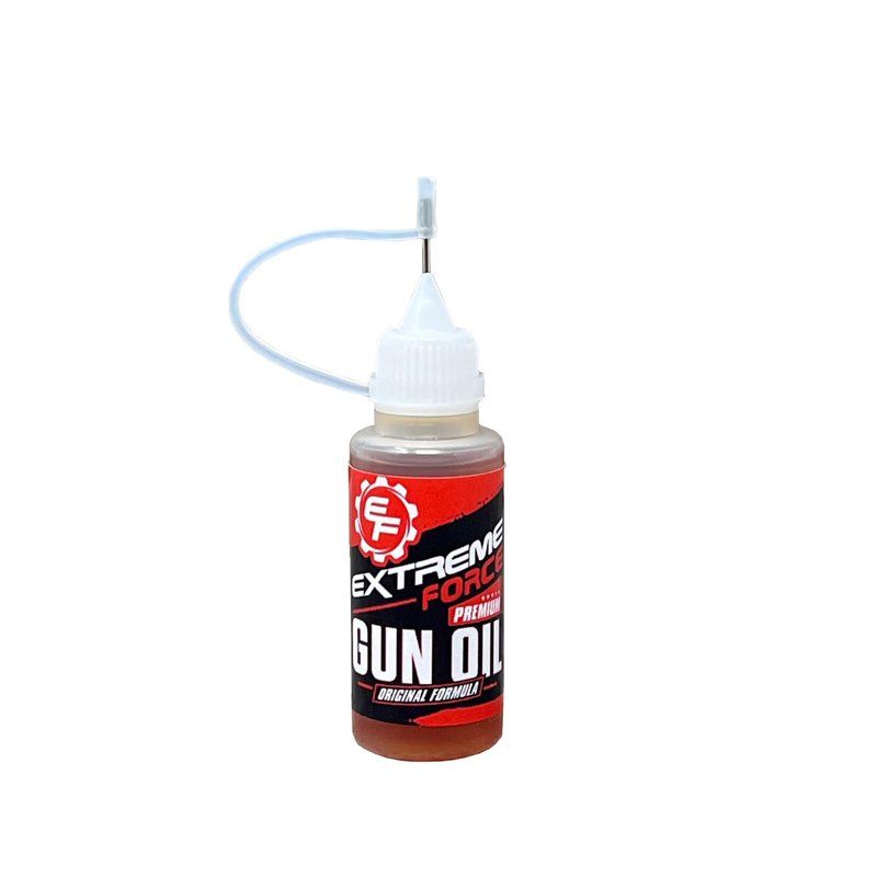 Extreme Force Original Formula Premium Gun Oil, 100% Synthetic Firearms & Weapons Lubricant, Superior High Friction Wear Protectant, US Special Forces Veteran/Master Gunsmith Formulated, Made in USA