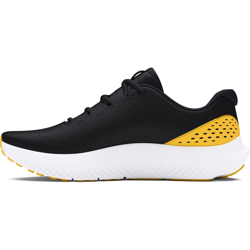 Under Armour Men's Charged Surge 4, (003) Black/Taxi/Taxi, 8.5, US