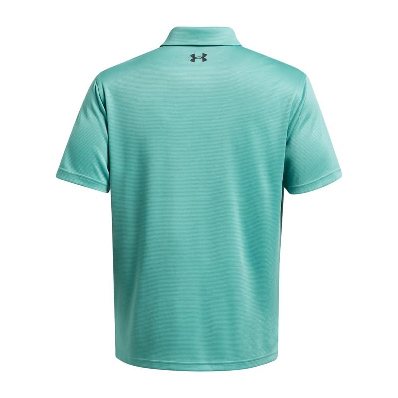 Under Armour Men's Tech Golf Polo, (957) Green Wave / / Pitch Gray, Medium Tall