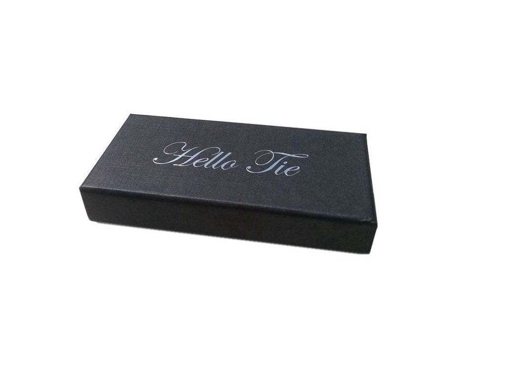 Hello Tie Men's Pure Color All PU Bow Tie With Sequins Setting Luxurious Bowtie - Golden