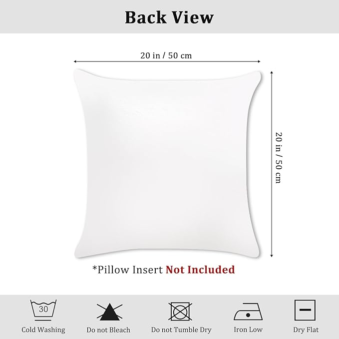 Bonhause Modern Tropical Hawaii Pillow Covers 20x20 Inch Set of 4 Outdoor Palm Leaves Decorative Pillows Case Soft Velvet Tropical Decoration for Patio Garden Bed Home Decor
