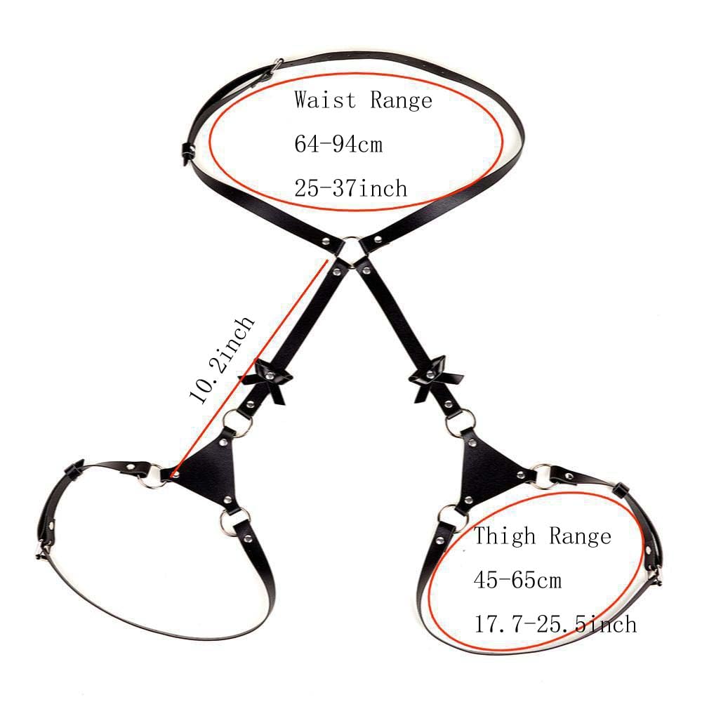 Women's garter belt Leather Thigh harness Punk Leg Belts lingerie Bar Carnival Party Cosplay outfits Accessories