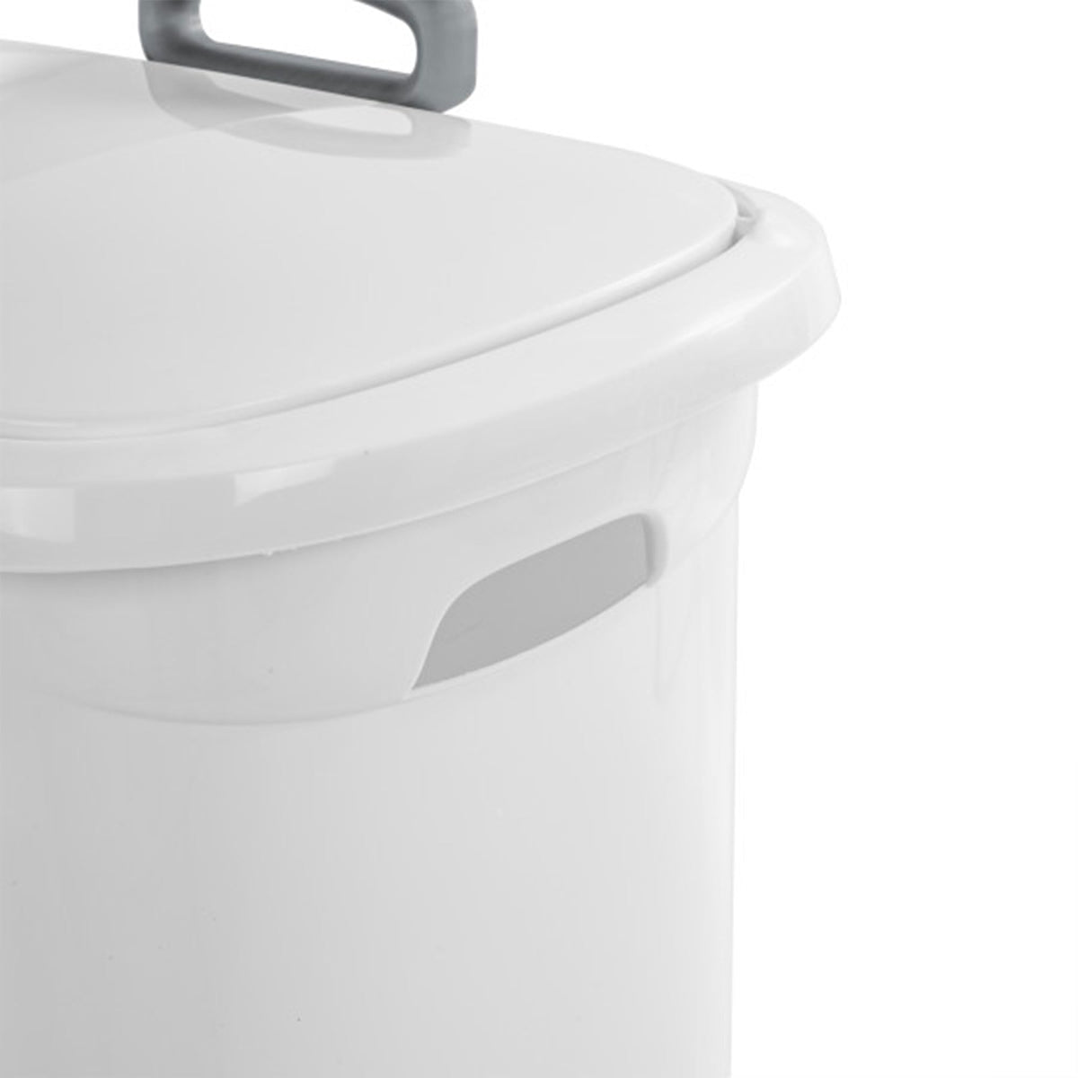 Sterilite 3-Pack Ultra Wheeled Hamper, Laundry Basket w/ Flip-Top Lid & Retractable Handle - Plastic Rolling Clothes Storage Cart with Ventilated Holes for Home, Apartment or Dorm