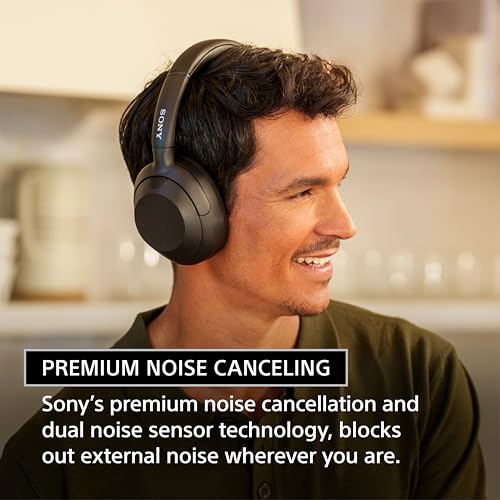 Sony ULT WEAR Over-Ear Noise Canceling Bluetooth Headphones with Alexa Built-in, Comfortable Design, 30-Hour Battery, Massive Bass, & Signature Noise Canceling Found in 1000X Series, Black