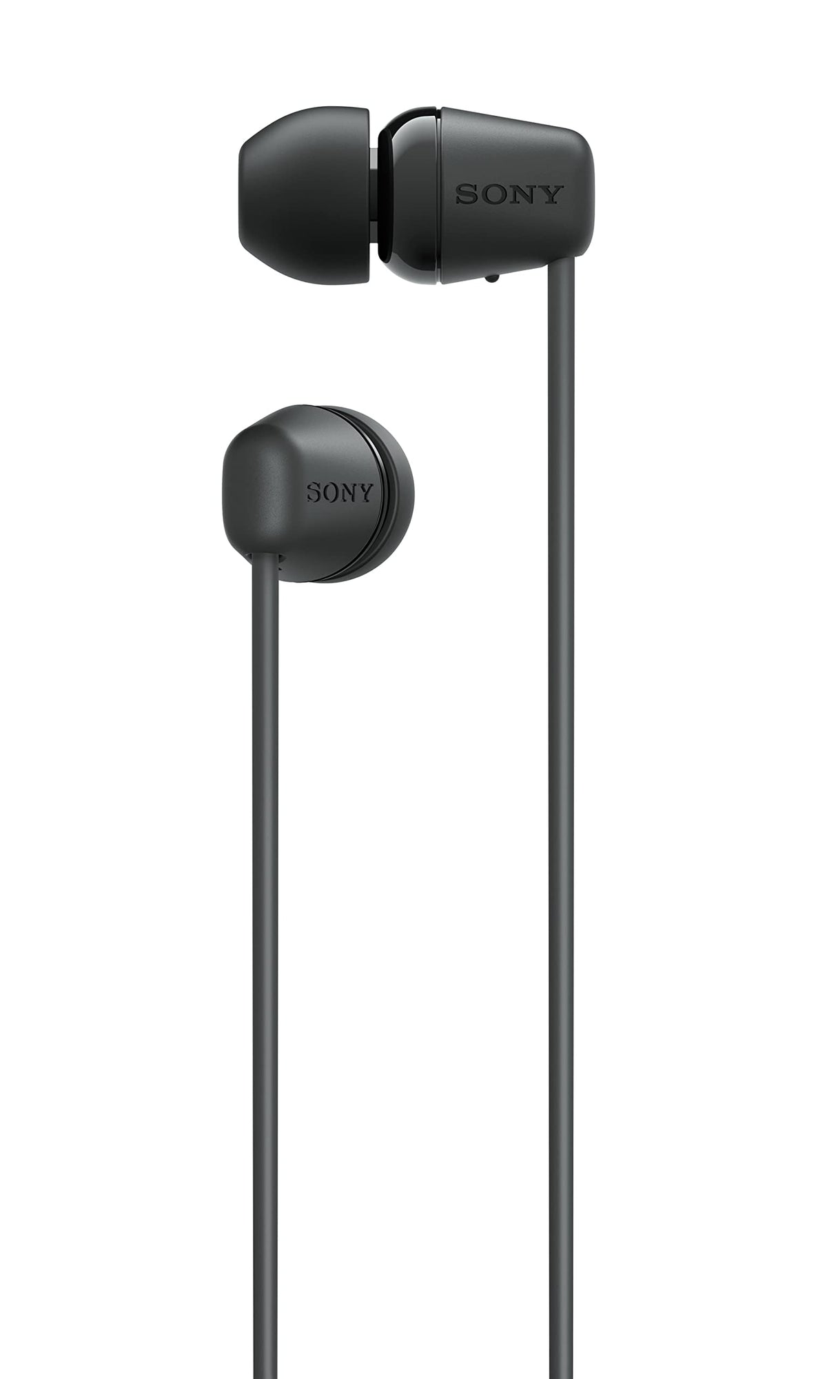 Sony WI-C100 Wireless in-Ear Bluetooth Headphones with 25 Hours Battery Life, Clear Sound, Lightweight Design, IPX4 Water Resistance, Hands-Free Calling, Compatible with Android & iOS – Black