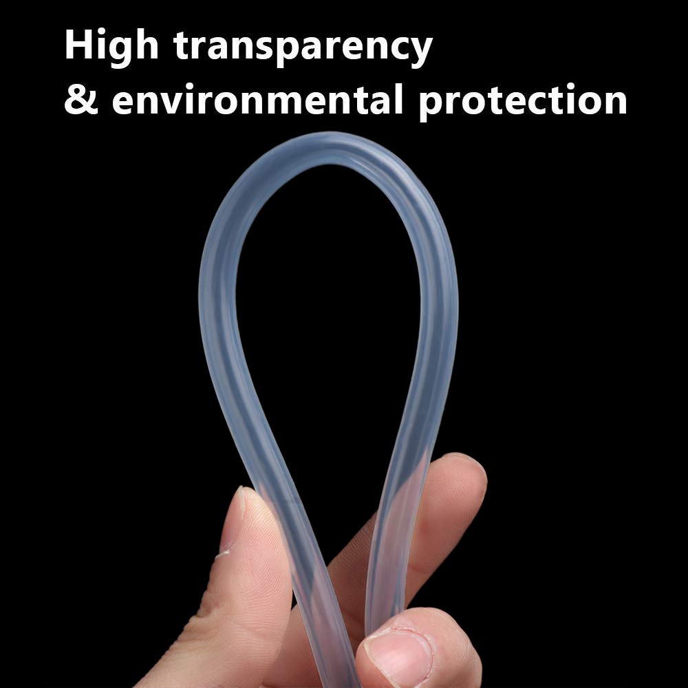 Metaland 1/4" ID Silicone Tubing, Food Grade 1/4" ID x 3/8" OD 10 Feet Length Pure Silicone Hoses High Temp for Home Brewing Winemaking