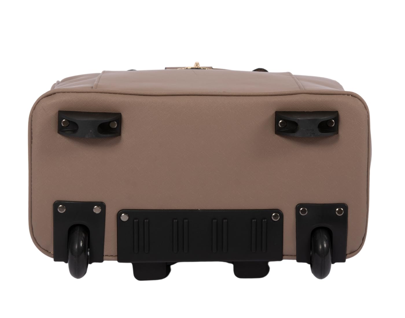JKM & Company Rolling Laptop Bag for Women | Designer Wheeled Briefcase | Fits 13-17" Laptops | Office Travel Computer Case (Executive Taupe)