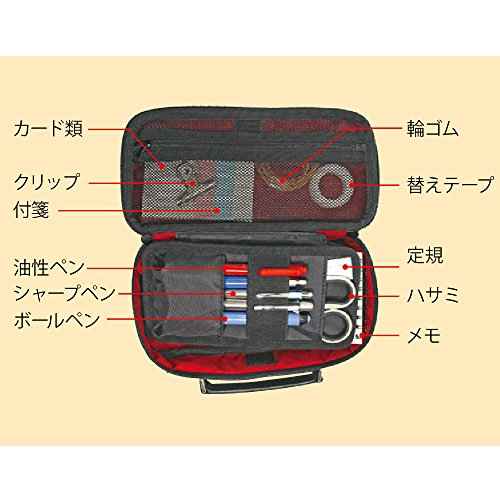 KUTSUWA Dr. Ion Multi Compartment All-Purpose Utility Case (248DRBK)