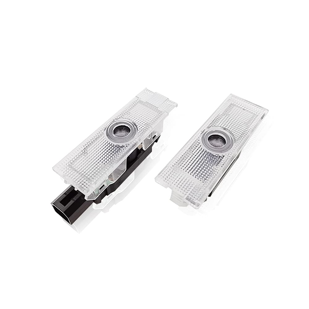 BuJinZeTui 2PCS Door Lights Logo for Challenger 2015-Present, LED Ghost Shadow Projection Light, Color 02, Plastic Material