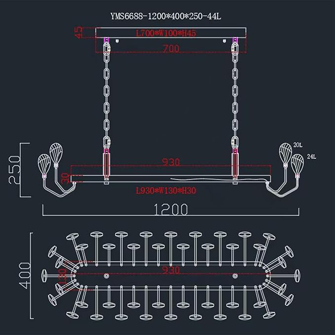 Modern Crystal Chandelier for Dining Room, Luxury Gold Rectangular Crystal LED Chandelier, Farmhouse Adjustable Pendant Ceiling Light for Living Room Kitchen Island L47.25