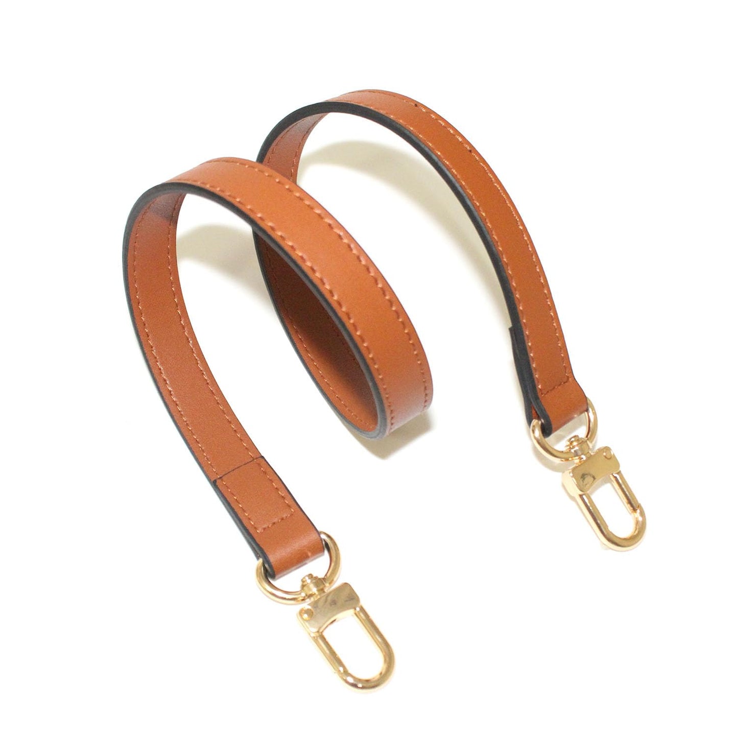 RYYXZXL Leather handbag strap, suitable for changing shoulder straps on L V handbags and bucket bags(Brown-W:0.7in,L:25.6in)