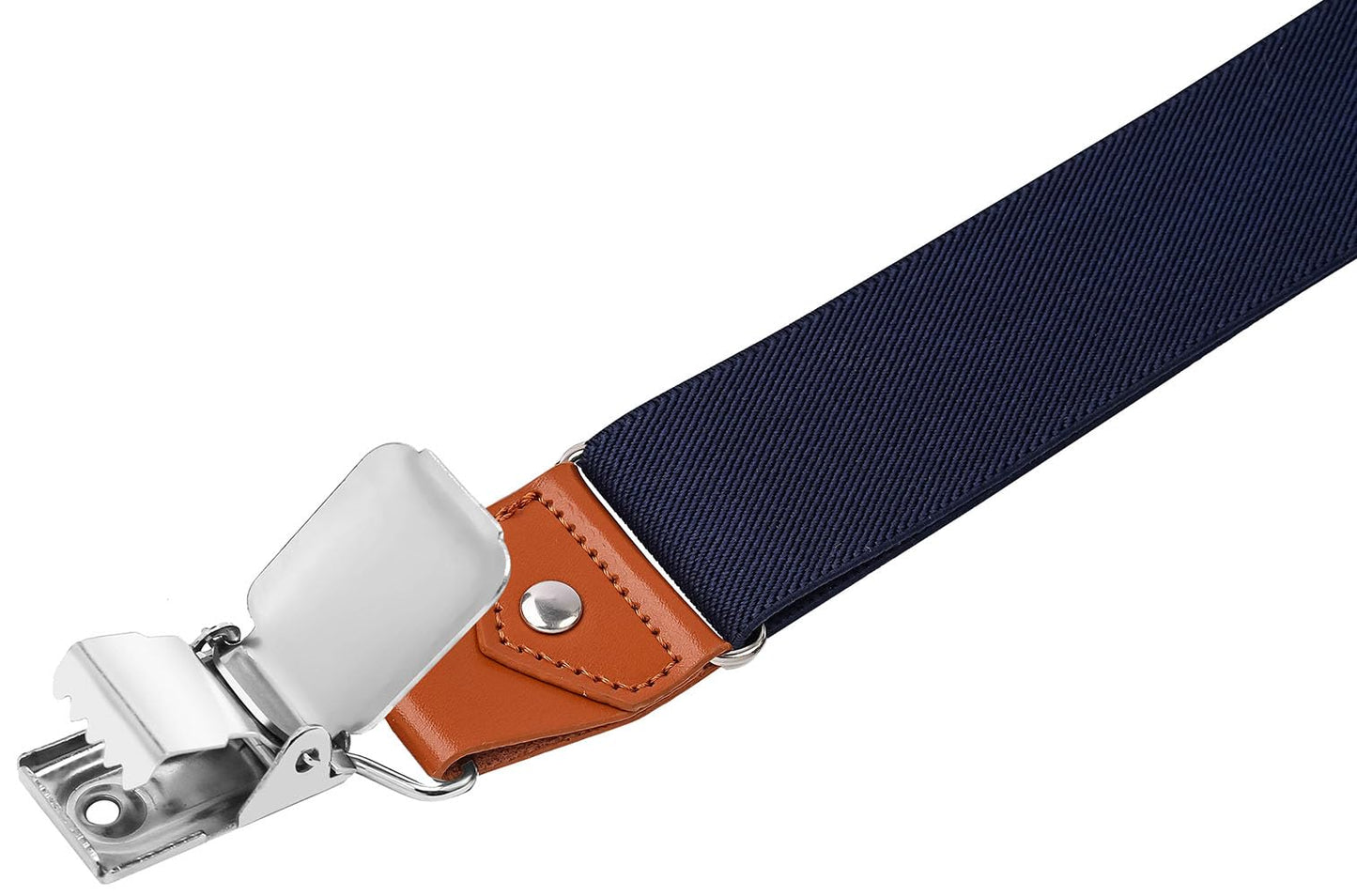 EOAYONY Suspenders for Men Adjustable Heavy Duty with Strong Clips Navy 43 IN
