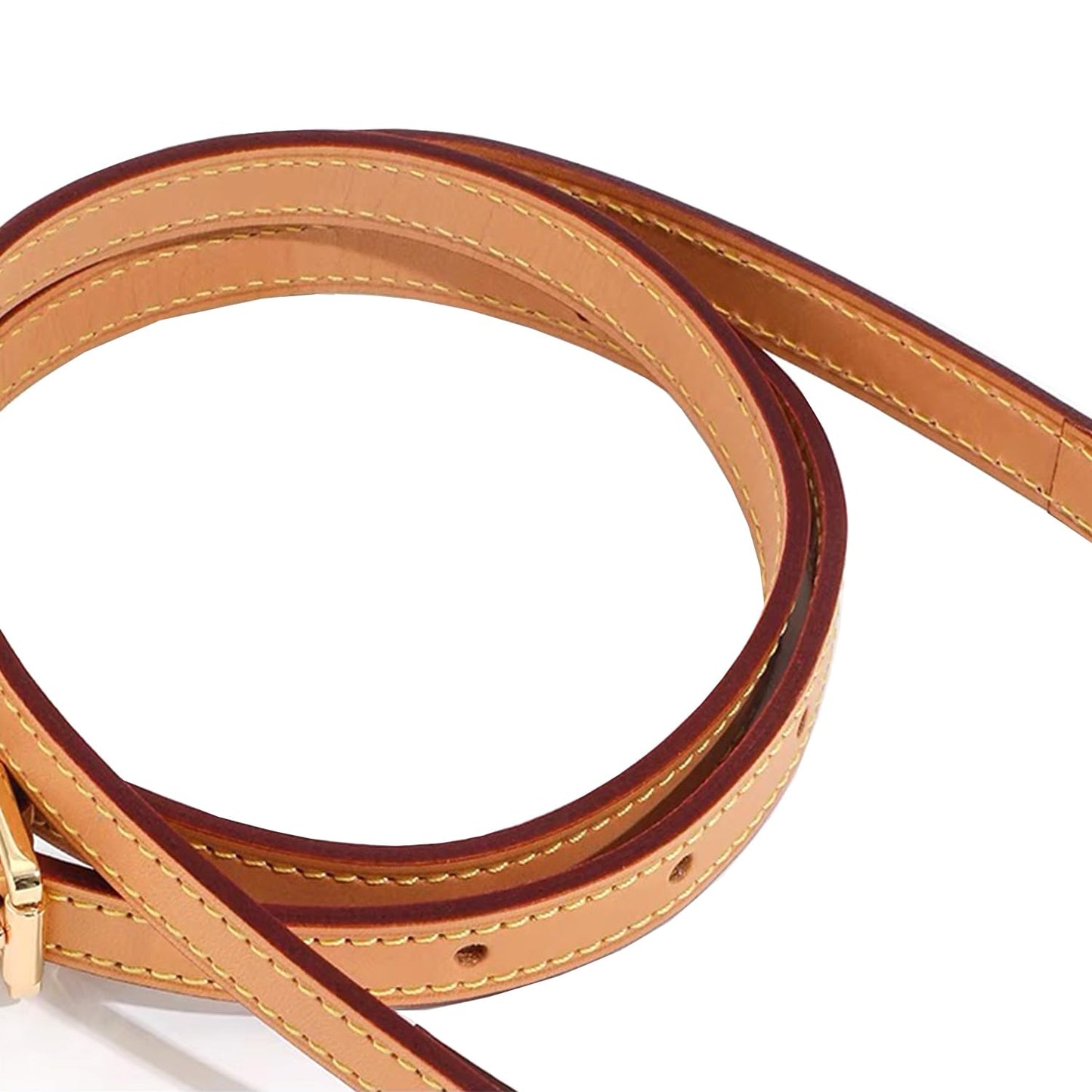 Vachetta Leather Crossbody Strap for SPEEDY L V Handbag Replacement Shoulder Strap(Length39-47 in *Width 0.47in)