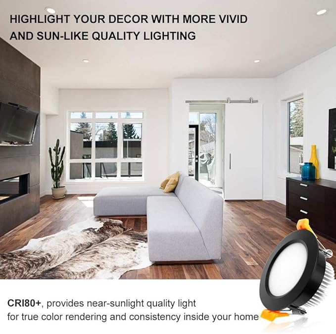 YGS-Tech 2 Inch LED Recessed Lighting, Dimmable Downlight 3W(35W Halogen Equivalent), CRI80, 4000K Natural White Ceiling Light with LED Driver (16 Pack)