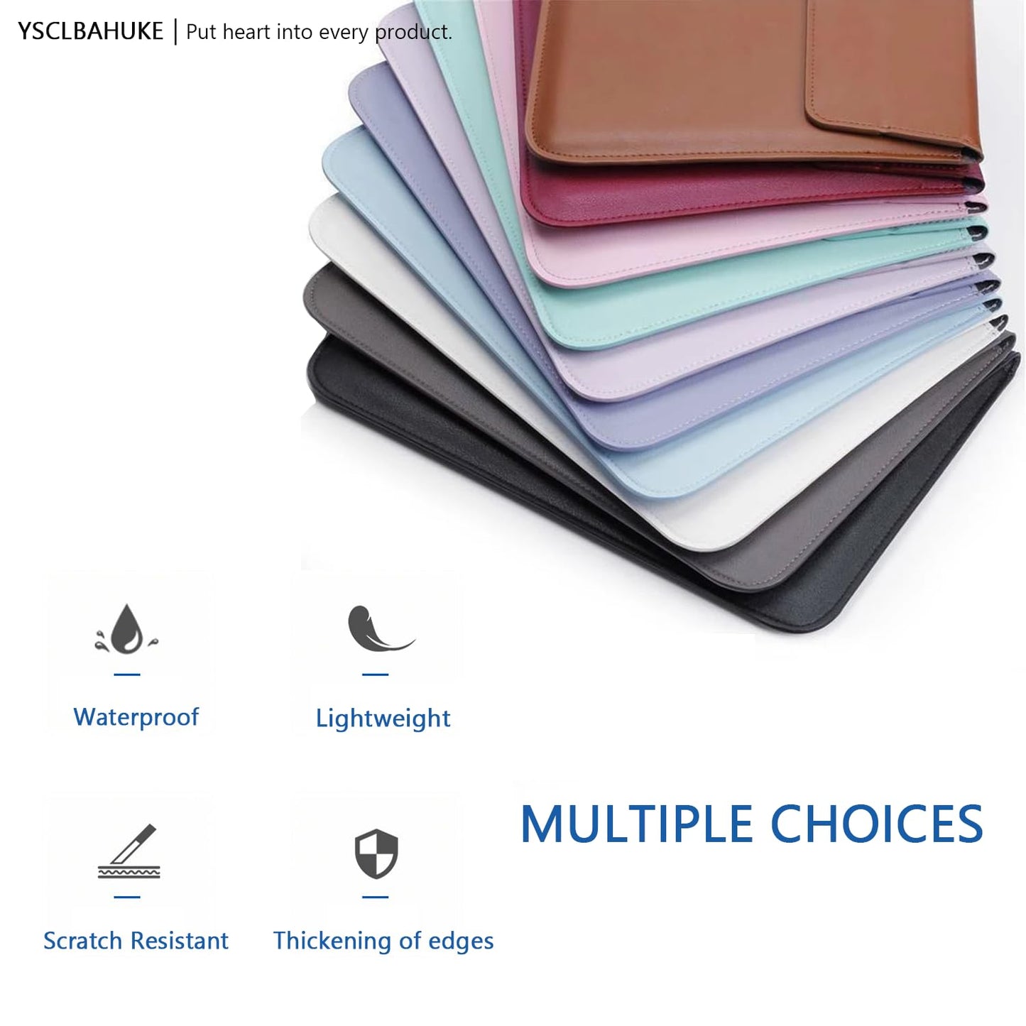 YSCLBAHUKE PU Leather Laptop Sleeve with Stand for MacBook 2025 Air15 M4 A3241 M2 M3 A2941 A3114 Pro16 M4 A3186 A3403 Pro16 A2485/A2780/A2991 Pro15w/tb A1707/A1990 Retina 15 A1398, Pink 