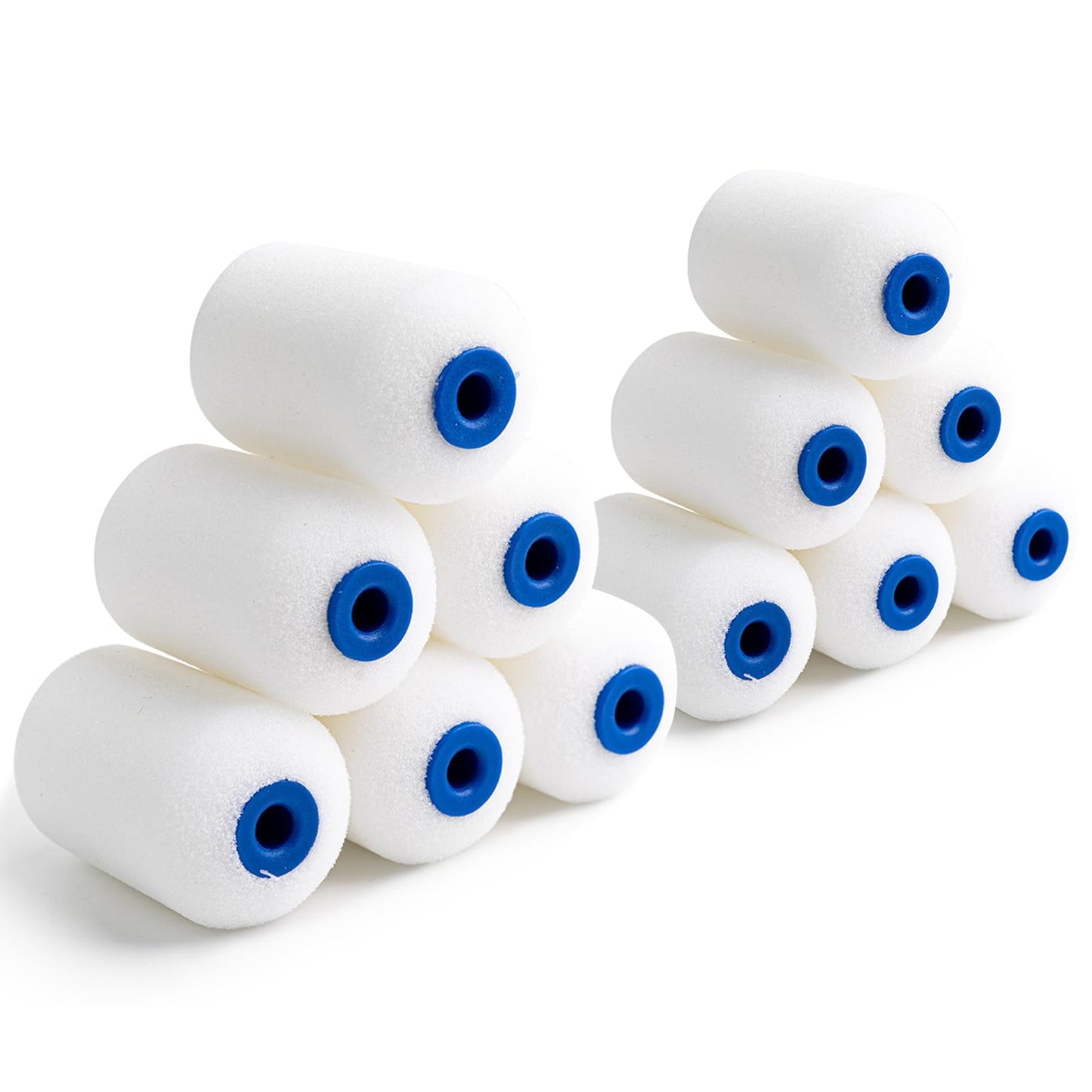 Mister Rui Foam Paint Roller, Mini Paint Roller 2 Inch Sponge Paint Roller Refills, Pack of 20, Small High Density Foam Paint Roller Refills Can be Used with Oil and Water Based Paints