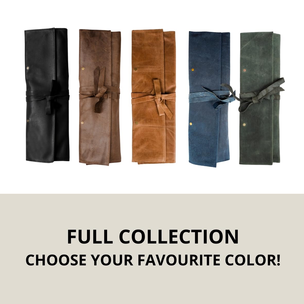 GauchoLife Leather Chef Roll (Leather, Brown)