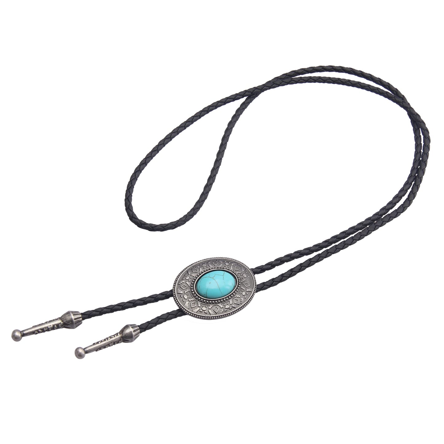 GelConnie Bolo Tie for Women Cowboy Tie Bolo Western Necklaces Bolero Tie Men Necklace Ties Turquoise Mens Leather Necktie