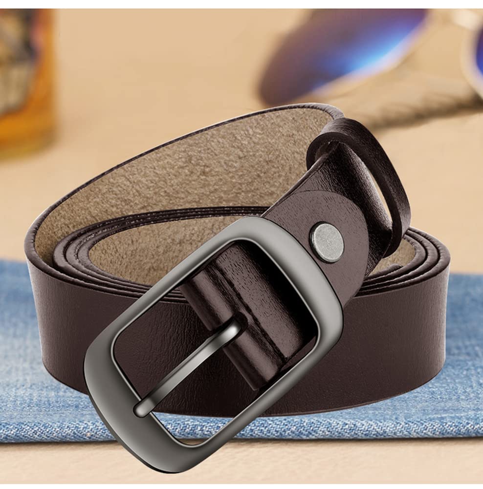 West Leathers [2 Pack Leather Belt Women-Womens Leather Belt with Pin Buckle-Belts for Women for Jeans, Pants, Dresses (XXX-Large: 47"-50")
