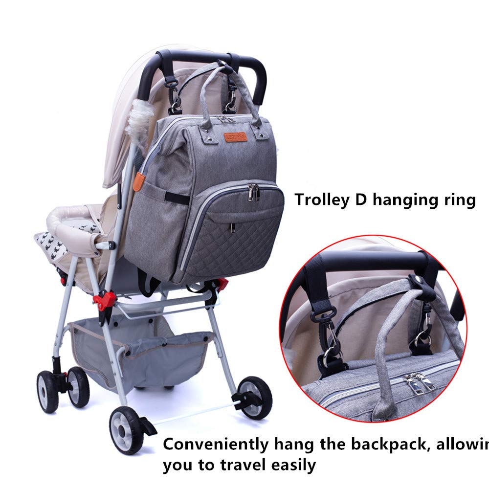 Diaper Bag Backpack for Baby Boy Girl, Multi-Function Diaper Bag for Baby Care, Waterproof Large Capacity Travel Backpack, Diaper Bags Essentials for Mom, Dad