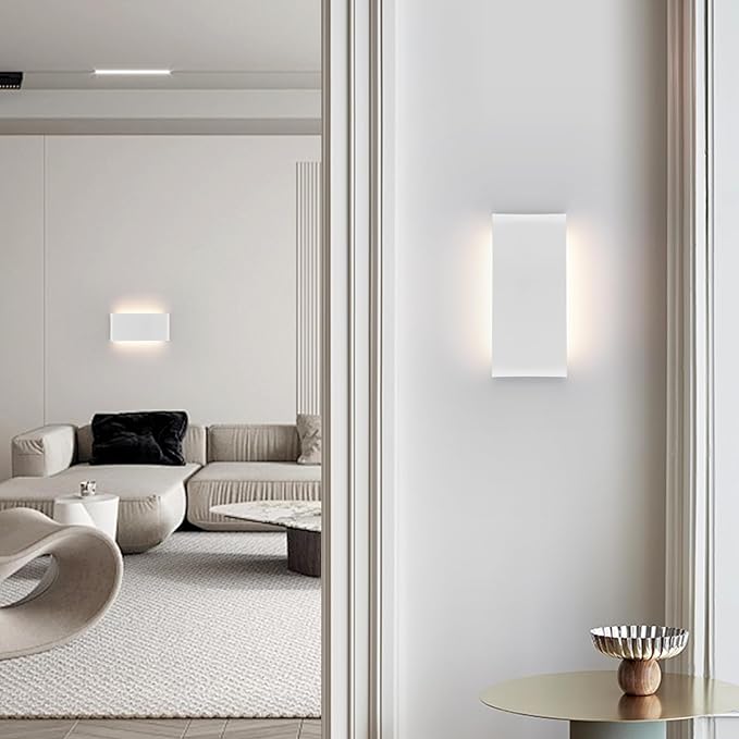 15"Modern LED vanity light,20W Dimmable 5 CCT (3000K-6500K) Adjustable Wall Lamp,Up and Down Wall Lighting,Indoor Wall Sconce for Bedroom,Staircase,Hallway,Dressing Table,4 Pack(White)