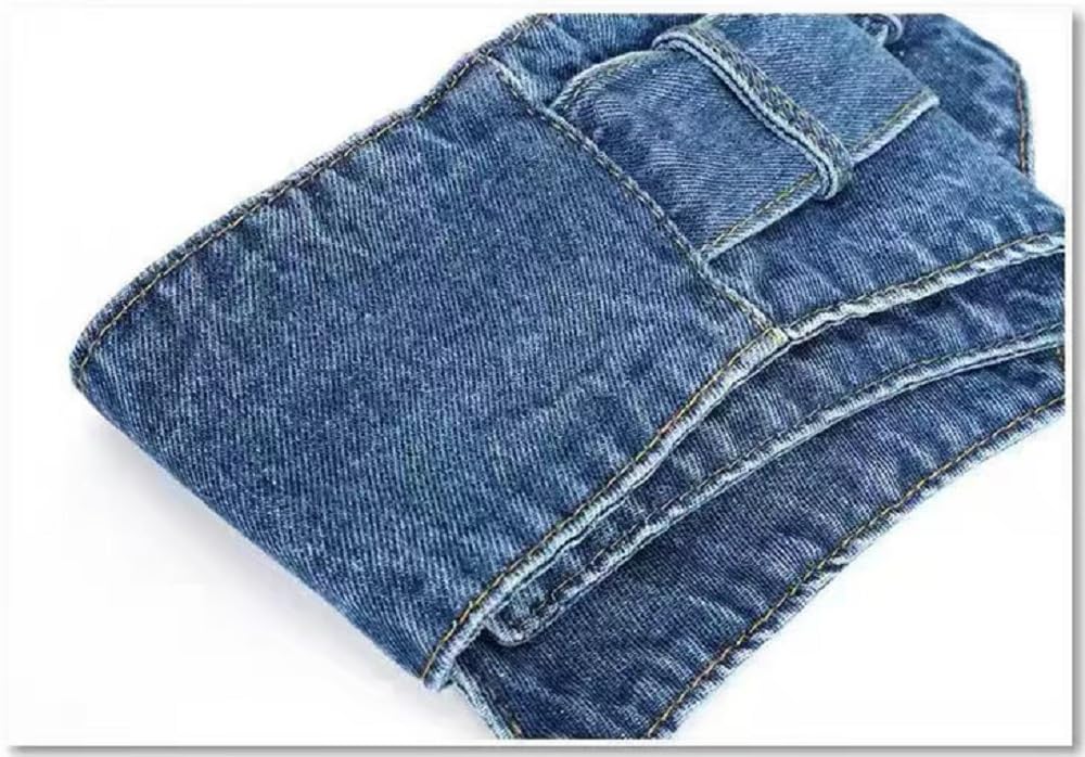 Harry Williams Women's Obi Waist Belt, Wide Wrap Cinch Style Denim Fabric Belts for 72-85CM Waist (Blue)