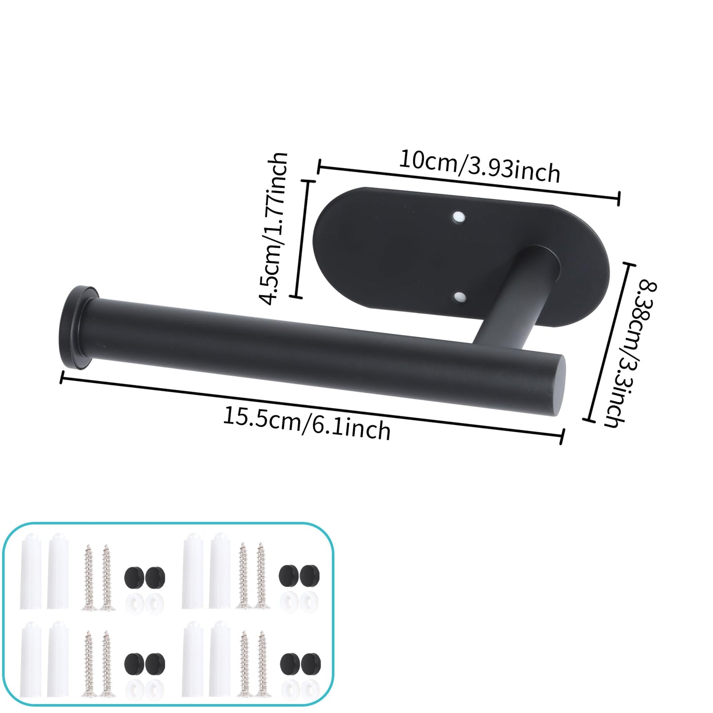 Yagoo 4 Pcs Adhesive Curtain Holdbacks,Screw-in Curtain Tie Backs Curtain Holders Tiebacks Curtain Hooks for Wall Mounted Curtain Pull Backs for Home Decor Drapes (4, Black)
