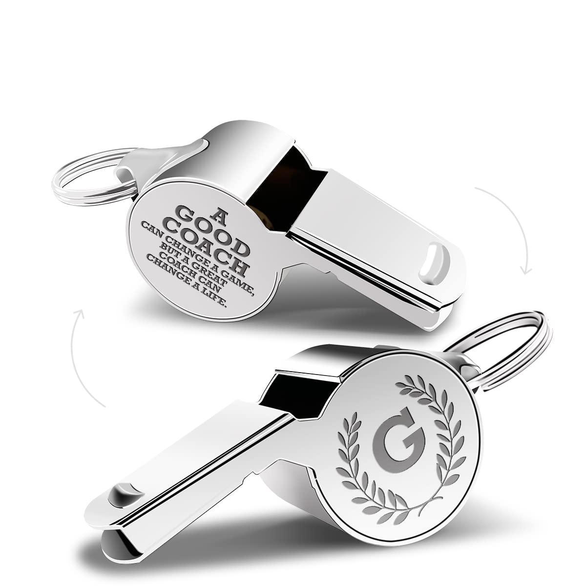 Letters Coach Gifts, Whistle for Coaches, Whistle Emergency, Thank You Coach Gifts, Coaches Whistle with Lanyard Cheer Coach Gift for Men Women Teachers Referees School Sports Coach Outdoor, Letter G