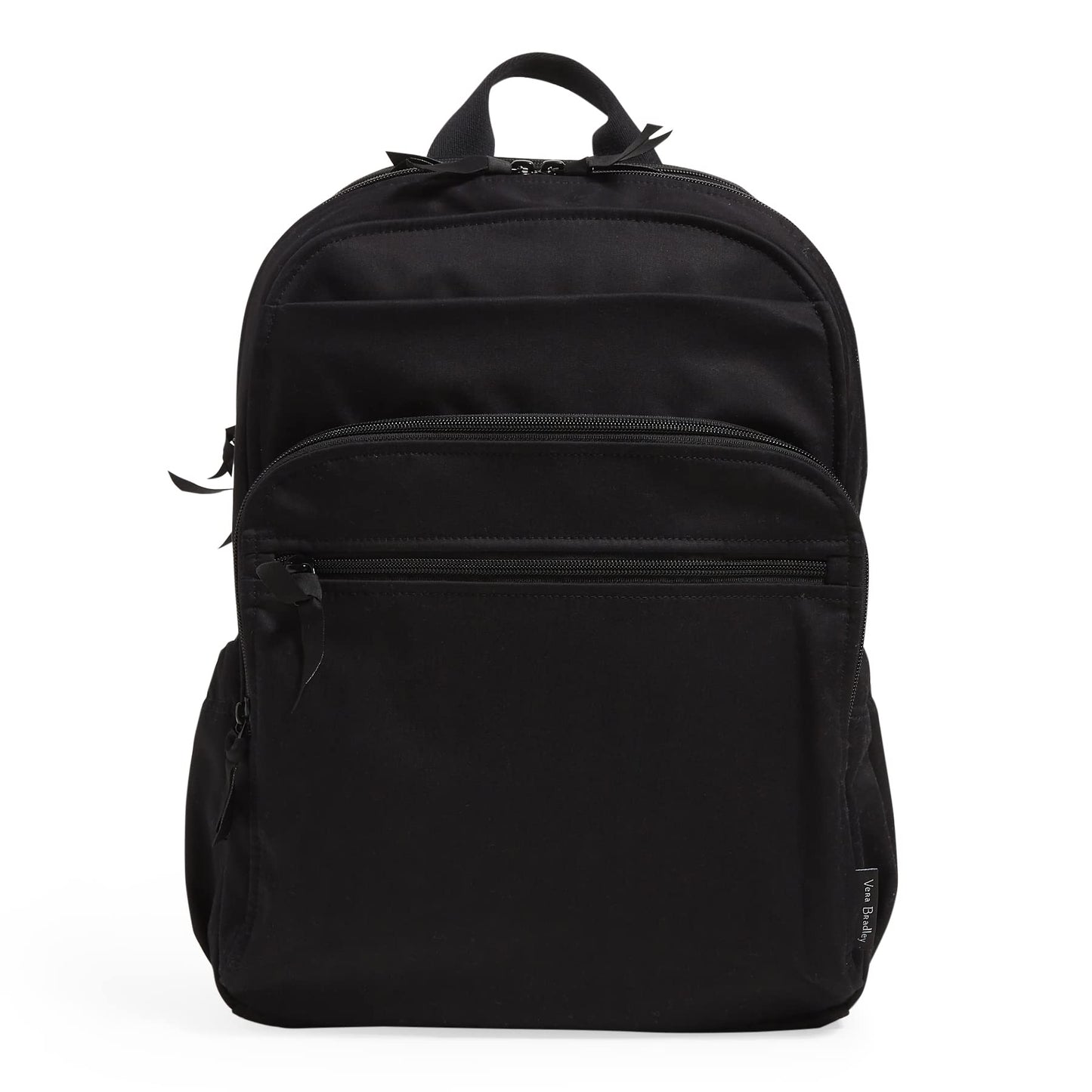 Vera Bradley Women's Cotton XL Campus Backpack, Black, One Size