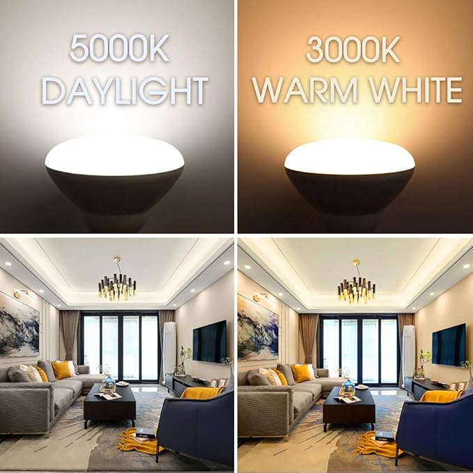 Energetic LED Flood Light Bulbs BR30, 65W Equivalent, Dimmable, Warm White 3000K, 750lm, Indoor Flood Lights for Recessed Cans, Energy Star & CRI 90, 6 Pack