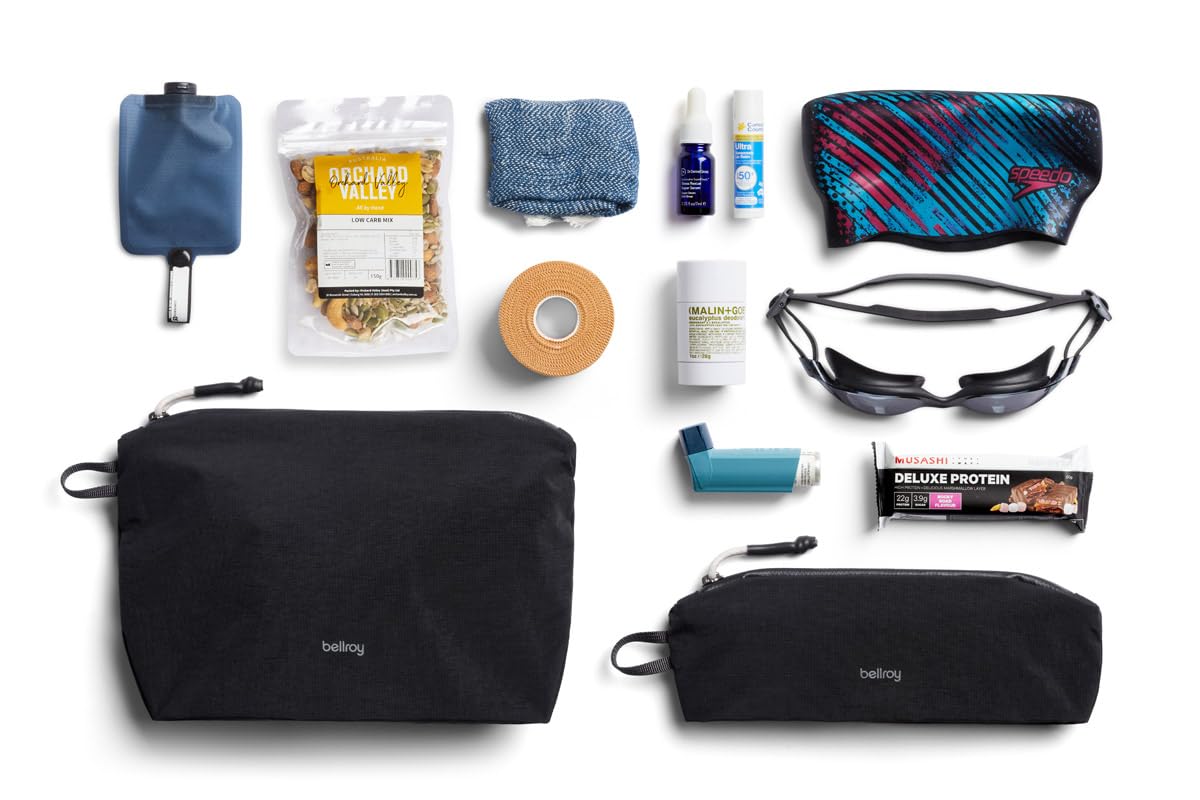 Bellroy Lite Pouch Duo (Lightweight Pencil case and Pouch) - Black