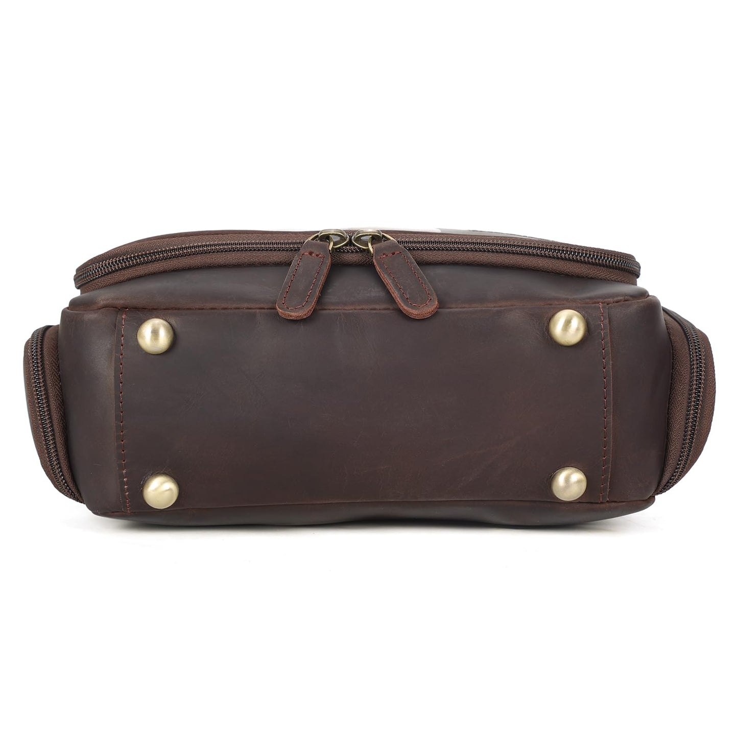 Polare Full Grain Leather Toiletry Bag Travel Hanging Organizer Case Shaving Kit Wash Bag Makeup Cosmetic Dopp Kit with YKK Zippers