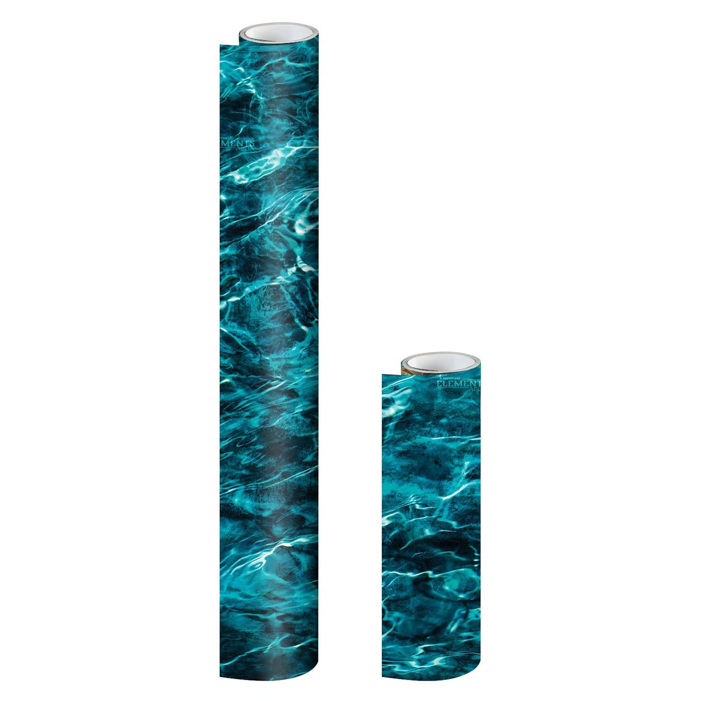 Mossy Oak Matte Camo Roll Hunting Patterns, Self-Adhesive Vinyl Wrap, DIY (24"x12", Elements Agua Seawater)
