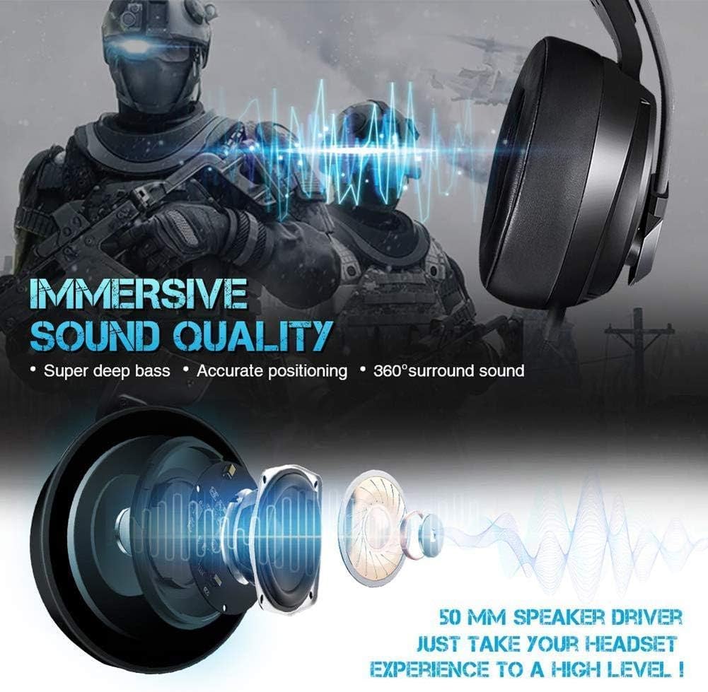 NUBWO N12 Gaming Headset & Xbox one Headset & PS4 Headset,3.5mm Surround Stereo Gaming Headphones with Mic Soft Memory Earmuffs for PC,Laptop, PS3, Video Game with Flexible Microphone Volume Control
