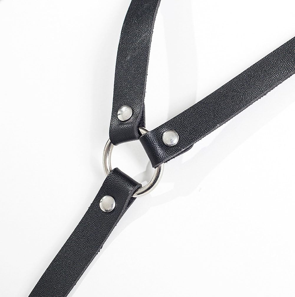 Women Leather Body Chain Thigh Harness Adjustable Punk Caged Waist Belts Leg Garters Rave Club Party